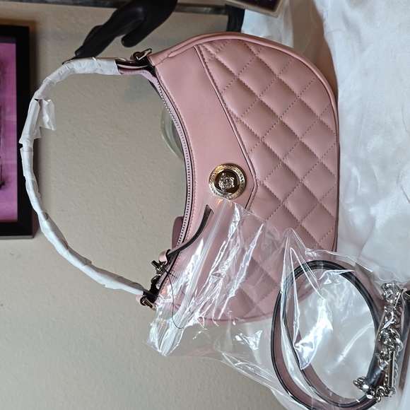 Brand New Versace Medusa Pink Quilted 2 Way Bag! - Picture 3 of 15